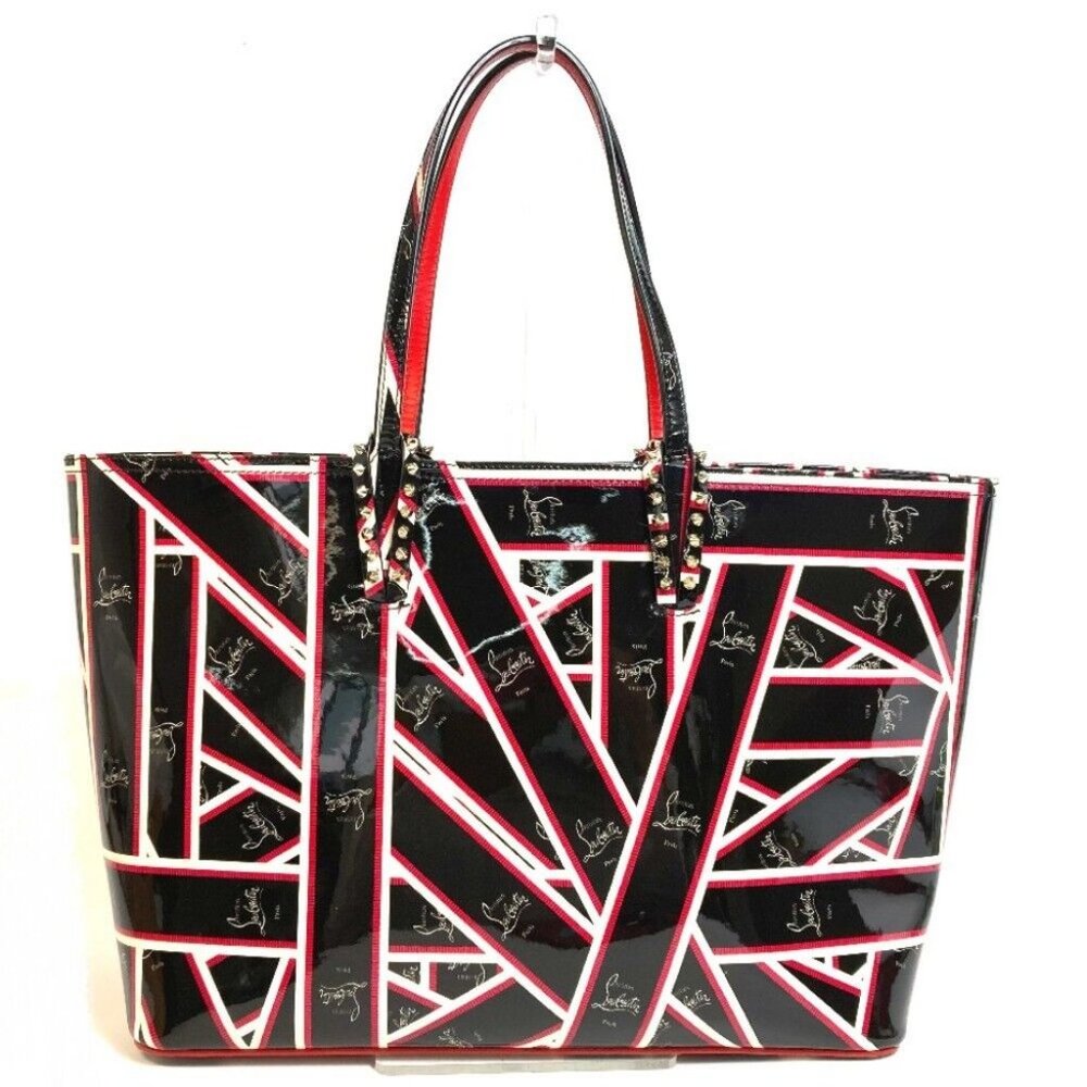 AUTHENTIC CHRISTIAN LOUBOUTIN Spike studs Cabata Hand Bag Tote Bag